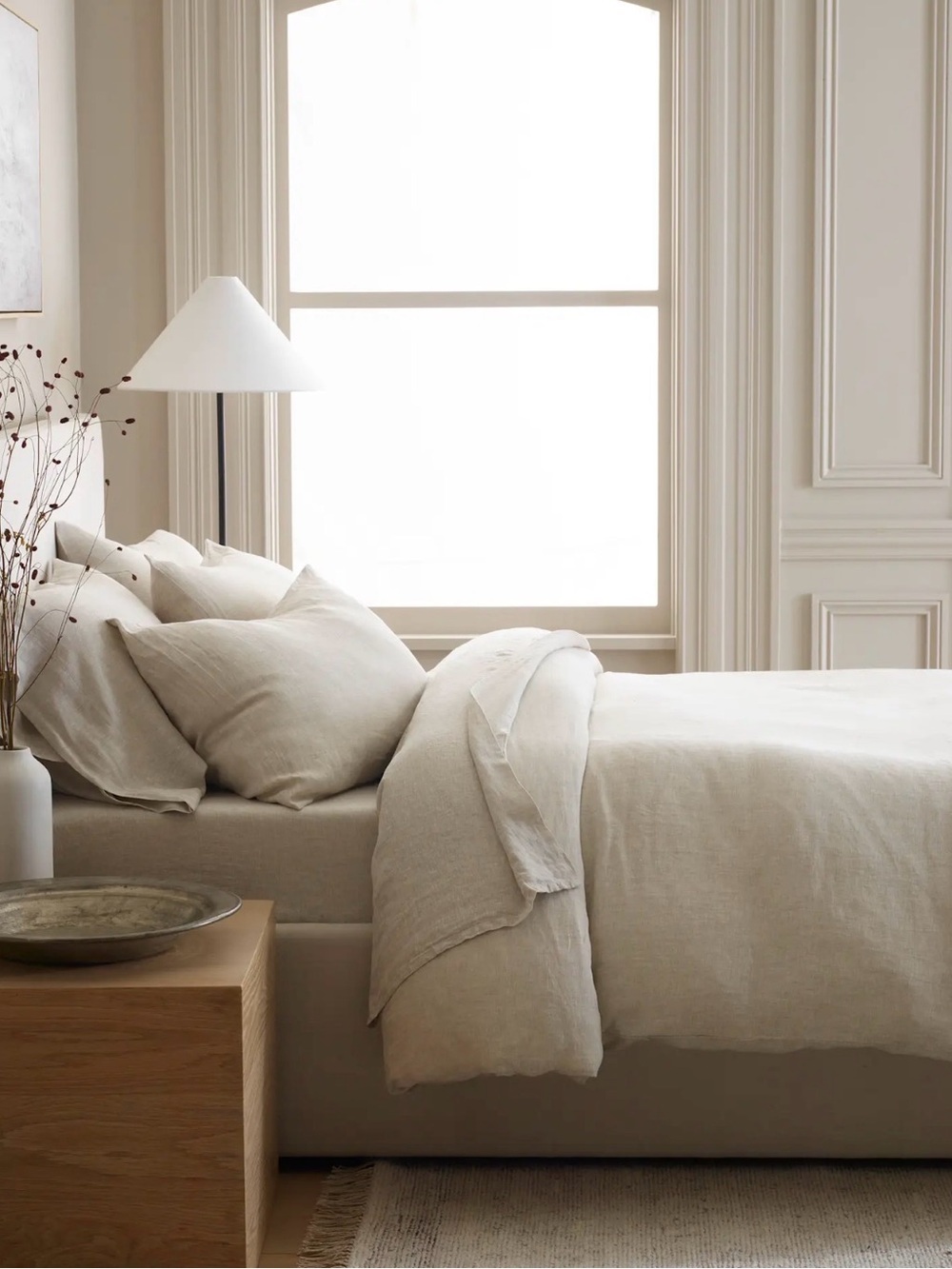 NWOT Natural Chambray European Linen Duvet Set -  Retail $194